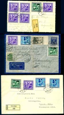 Poststück - Österr. - Spezialpartie Winterhilfs - Ausgabe 1936/37 u.a. mit Reko- und Auslandspost, - Stamps and postcards