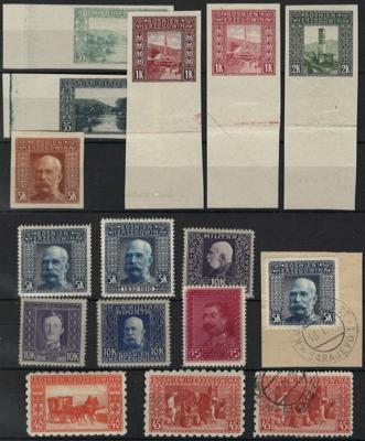 **/*/gestempelt/(*)/Briefstück - Sammlung Bosnien mit etwas Zähnungen u. Abarten, - Stamps and postcards