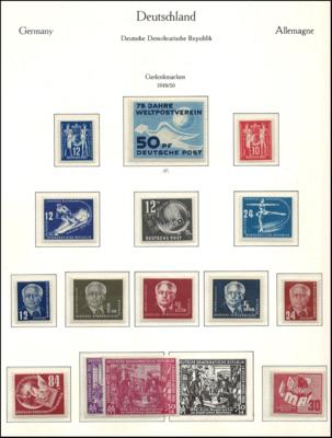 **/*/gestempelt - DDR - Sammlung  1949/ 1990, - Známky a pohlednice