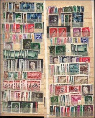 **/*/gestempelt - Österr. - Dublettenbestand 1945/1975 mehrfach, - Stamps and postcards