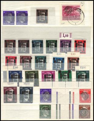 **/*/gestempelt/Poststück - Deutschland  - Partie D. Besetzungsausg. ab 1939, - Briefmarken und Ansichtskarten