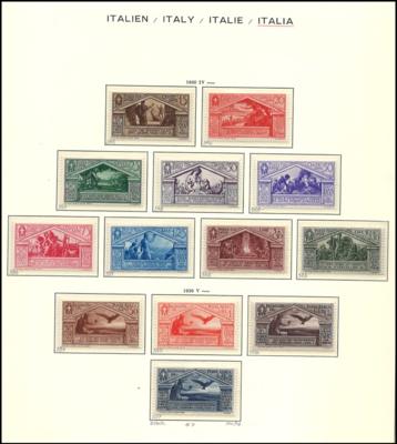 **/gestempelt/Poststück - Schöne gepflegte Sammlung ITALIEN Ausg. 1861/1946 - größtenteils postfr., - Známky a pohlednice