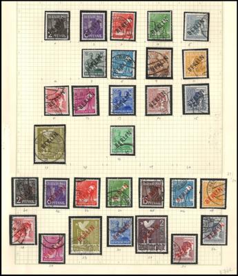 .gestempelt/**/* - Sammlung Berlin ab 1948, - Briefmarken und Ansichtskarten