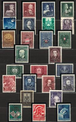 .gestempelt - Sammlung Österr. 1945/2001, - Briefmarken und Ansichtskarten