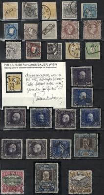 .gestempelt - Sammlung Österr. Monarchie u.a. mit Ausg. 1910, - Stamps and postcards