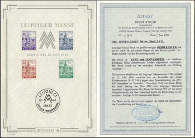 .gestempelt - SBZ - Westsachen Mi - Nr. Block 5 SX - Sonderdruck, - Stamps and postcards