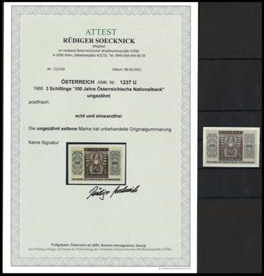 ** - Österr.   ANK Nr. 1237 U "100 Jahre - Stamps and postcards