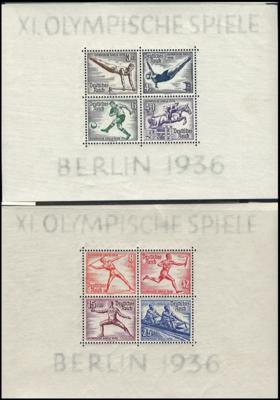**/* - Sammlung D.Reich ca. 1936/1945, - Briefmarken und Ansichtskarten