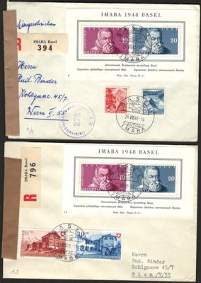 Poststück/Briefstück - Partie Poststücke Schweiz, - Briefmarken und Ansichtskarten