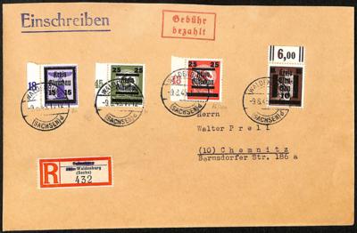 Poststück - D. Lokalausg. 1945 - Glauchau - Stamps and postcards
