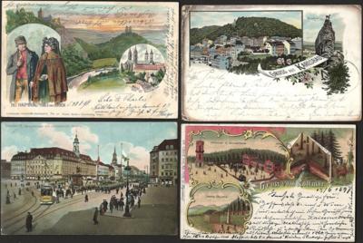 Poststück - D.Reich - Partie Ansichtskarten tls. vor 1900, - Stamps and postcards