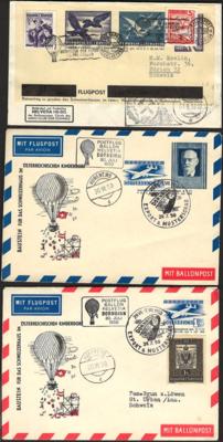 Poststück - Kl. Partie meist Ballonpost Österr. ab 1948, - Známky a pohlednice