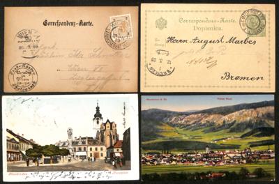 Poststück - Kl. Partie Österr. Monarchie u.a. Sonderstpl. Etablissement Venedig 1899, - Briefmarken und Ansichtskarten