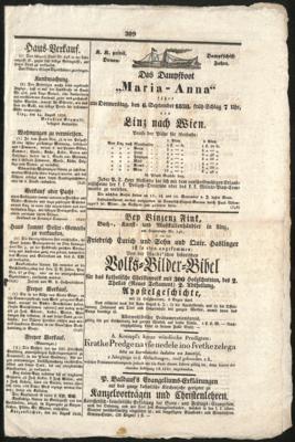 Poststück - Österr. 1838 - "Dampfboot Maria - Anna" der K. k. privil. Donau Dampfschiff - Fahrt", - Francobolli e cartoline