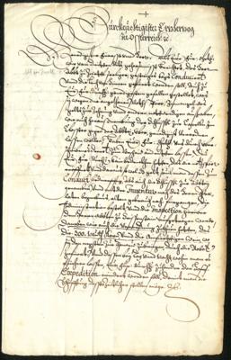 Poststück - Österr. Monarchie 1607 - Schreiben des K. K. Klosterrates an ERZHERZOG Mathias, - Briefmarken und Ansichtskarten
