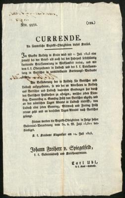 Poststück - Österr. Monarchie 1845 - Currende - Francobolli e cartoline