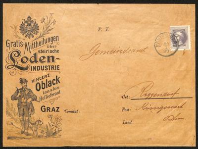 Poststück - Österr. Monarchie 1899 -Nr. 42 privat - Známky a pohlednice