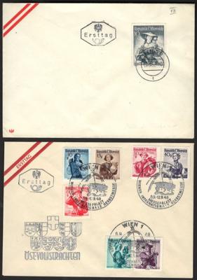 Poststück - Partie Ersttagsbriefe Trachten II, - Stamps and postcards