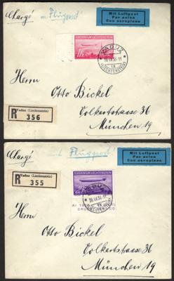 Poststück - Partie Poststücke Liechtenstein und Schweiz, - Francobolli e cartoline