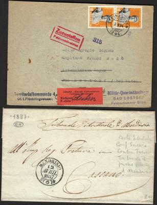 Poststück - Partie Poststücke Schweiz ab Vorphila, - Stamps and postcards