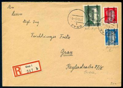 Poststück - Phil. Einschreibebrief - Stamps and postcards