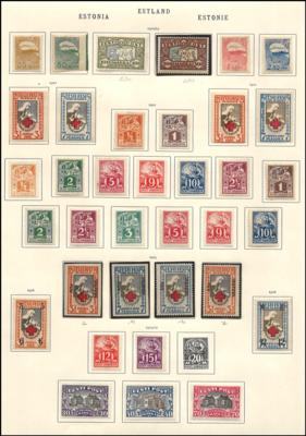 .gestempelt/*/Briefstück/(*) - Alte Sammlung Baltikum mit etwas Mittel - Litauen, - Briefmarken und Ansichtskarten