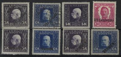 .gestempelt/* - Sammlung Österr. Feldpost, - Briefmarken und Ansichtskarten