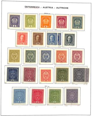 **/* - Kl. Sammlung Österr. Ausg. 1867/1918 mit Portom., - Stamps and postcards