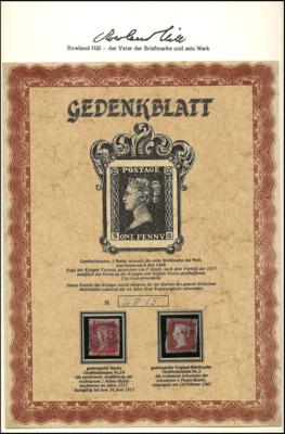 **/Poststück - Motivsammlung Rowland Hill - eine philatelistische Dokumentation, - Briefmarken und Ansichtskarten
