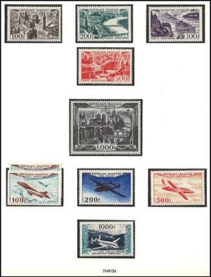 **/* - Sammlung Frankreich ca.1945/1969, - Briefmarken und Ansichtskarten