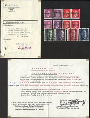 ** - Sammlung Österr. ca. 1945/2001 u.a. mit Grazer, - Stamps and postcards