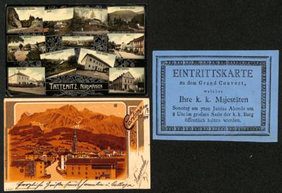 Poststück - Kl. Partie AK Österr. u. Ausland u.a. mit Tattenitz - Unzmarkt - Traunkirchen etc., - Briefmarken und Ansichtskarten