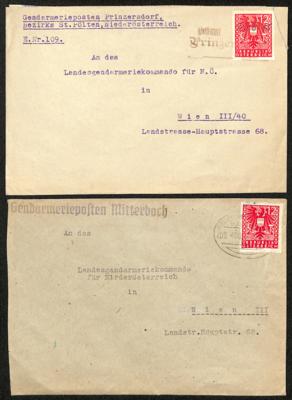 Poststück - Österr. 1945 - Stempelprovisorium - Známky a pohlednice
