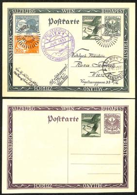 Poststück - Österr. Flgp.-Postkarten - Briefmarken und Ansichtskarten