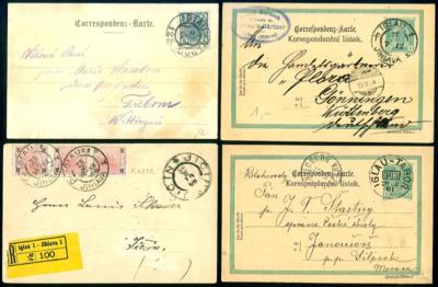 Poststück - Österr./Iglau ca. 60 Belege der Hellerausg. um die Jahreswende 1900, - Briefmarken und Ansichtskarten