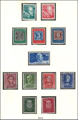 **/*/gestempelt - BRD  - meist postfr. Sammlung  1949/1980 mit vielen mittl. W., - Stamps and postcards
