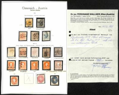 .gestempelt - Kl. Sammlung Lombardei u.a. mit doppels. Druck, - Stamps and postcards