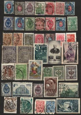 */gestempelt/Poststück - Partie Schweden, - Briefmarken und Ansichtskarten