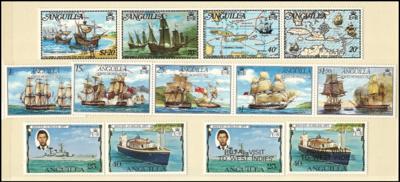 **/gestempelt - Reichh. Motiv-Sammlung  "Schiffe" div. Überseeländer, - Stamps and postcards