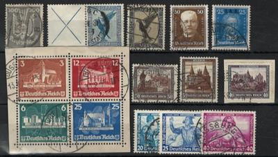 .gestempelt - Sammlung D.Reich ca. 1923/1937, - Stamps and postcards