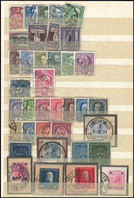 **/*/gestempelt - Sammlung Österr. ab Monarchie, - Stamps and postcards
