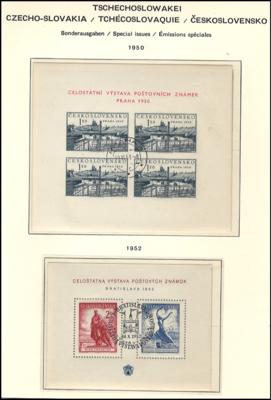 **/gestempelt - Sammlung Tschechosl. 1945/1973, - Známky a pohlednice