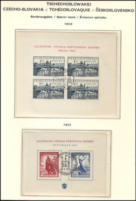 **/gestempelt - Sammlung Tschechosl. 1945/1973, - Stamps and postcards