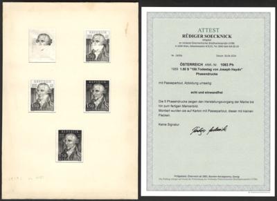 (*) - Österr. Nr. 1083 PH (150. Todestag - Briefmarken und Ansichtskarten
