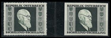 ** - Österr. Nr. 778 PUI und 778PIII, - Stamps and postcards