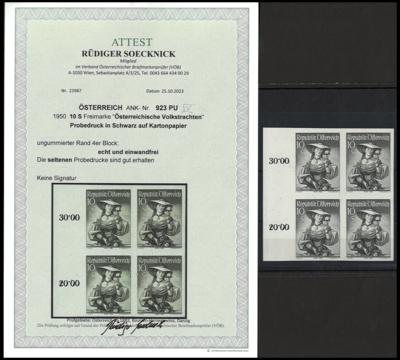(*) - Österr. Nr. 923 PU IV (10 S - Briefmarken und Ansichtskarten