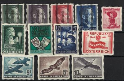 ** - Sammlung Österr. 1945/1974 u.a. mit Grazer (die 5 RM FETT), - Francobolli e cartoline