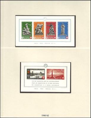 **/* - Sammlung Schweiz ca. 1881/1963, - Francobolli e cartoline