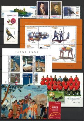 ** - Sammlung Spanien ca. 1989/2008, - Briefmarken und Ansichtskarten