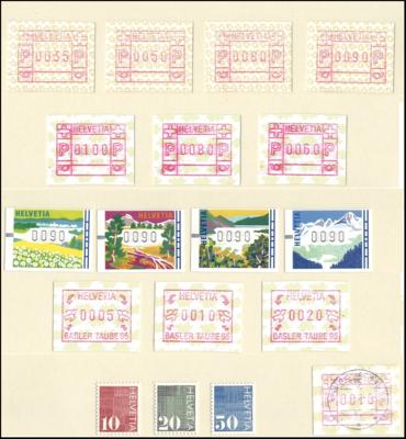** - Schweiz Sammlung 1958-2018 in - Francobolli e cartoline